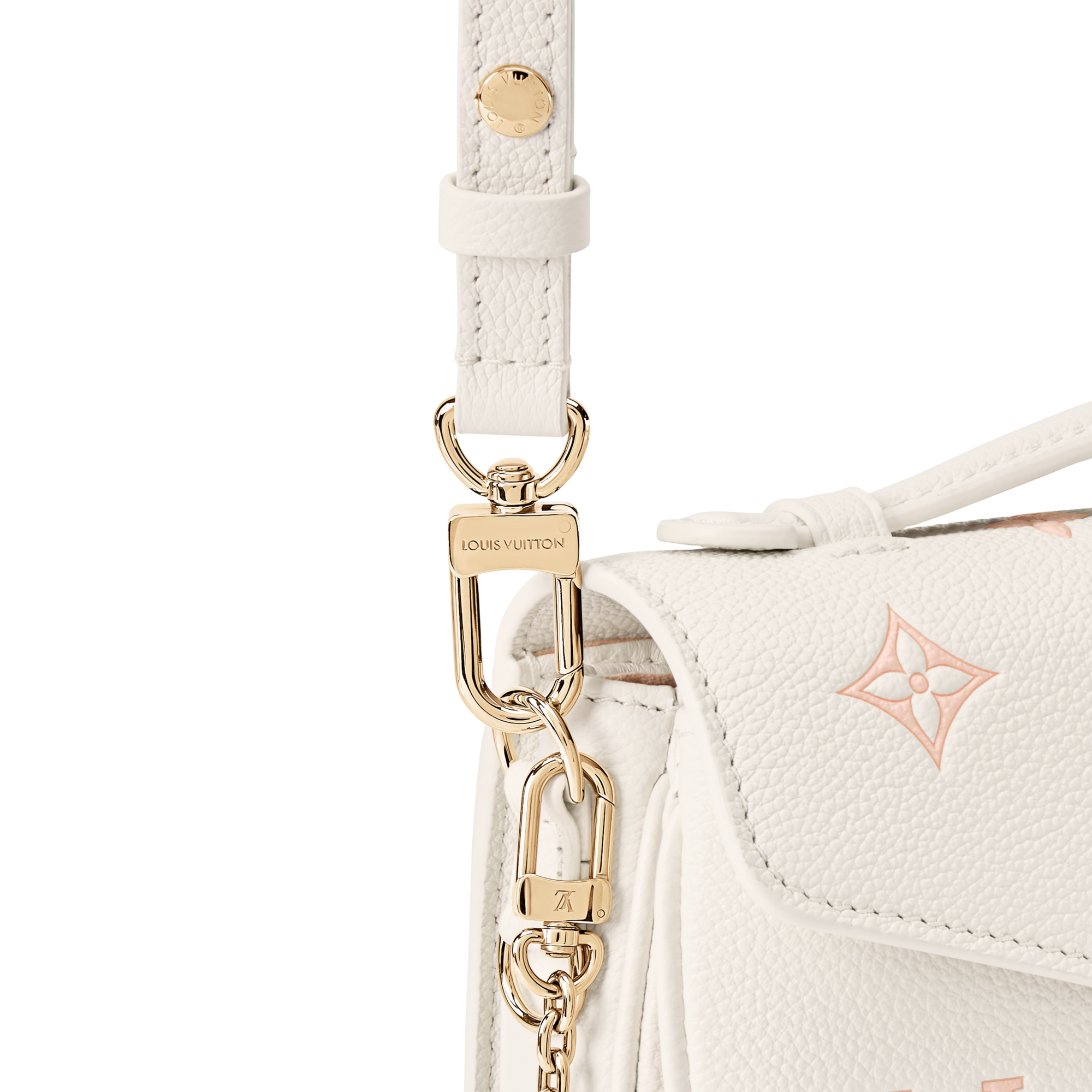 Pochette Métis East West Bicolor Monogram Empreinte Leather